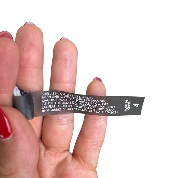 Torrid Black Floral Mesh Inlet High Neck Convertible Strap Tankini Swim Top - Picture 11 of 11